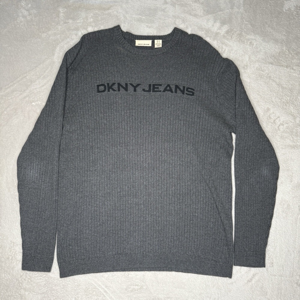 Vintage DKNY Women's Sweater Size Extra Large Preowned Gray